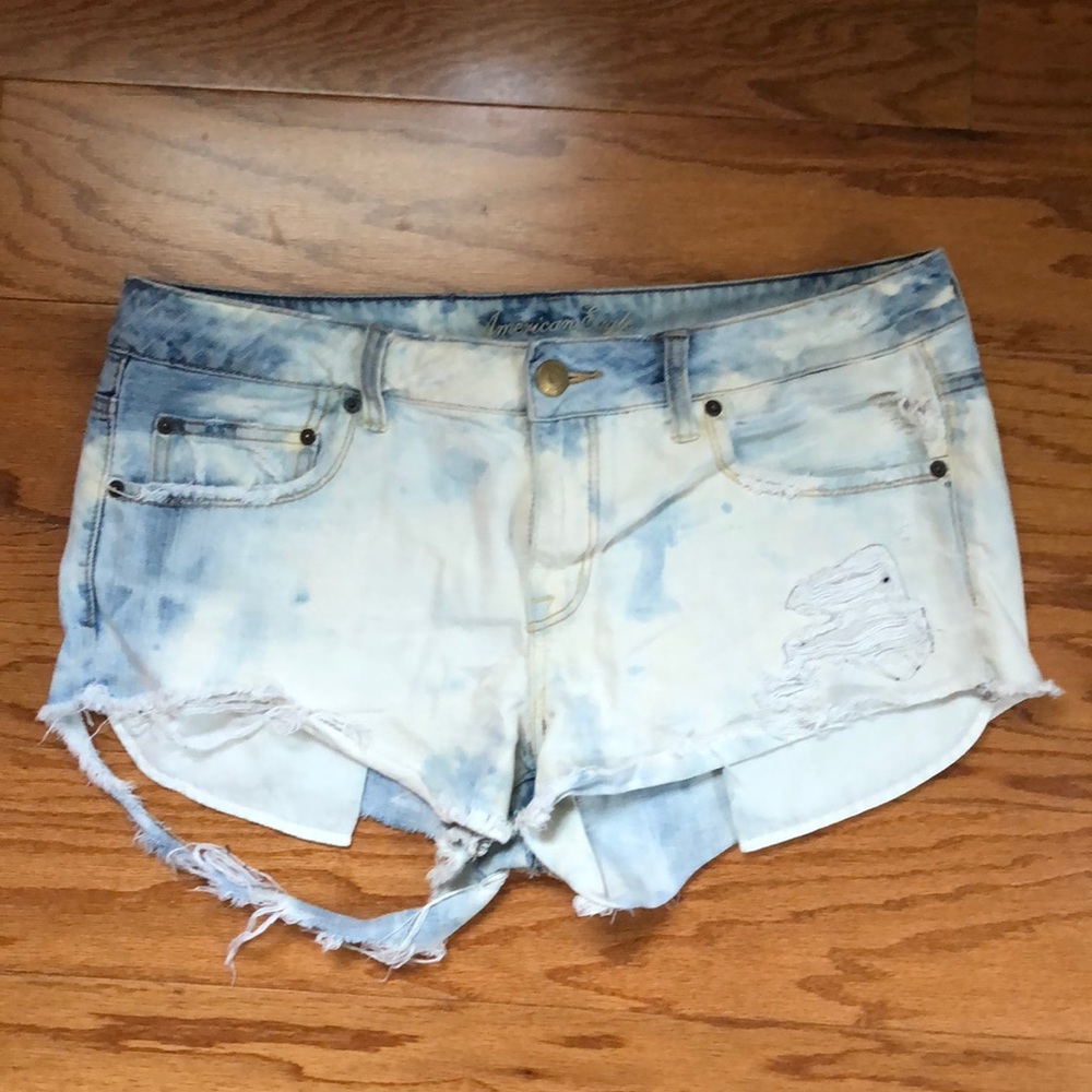 American eagle denim jean distressed shorts 14